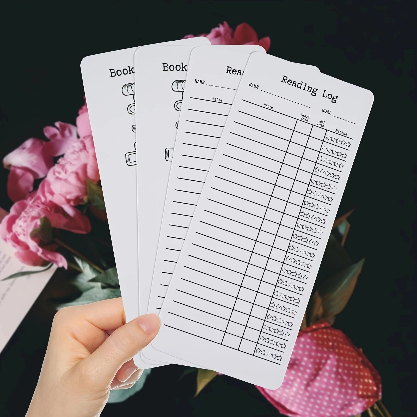 20/50 Pcs Reading List Bookmark, Blank Bookmarks, Book Accessories, DIY Bookmarks for DIY Art Projects, School Supply, Gifts Tag