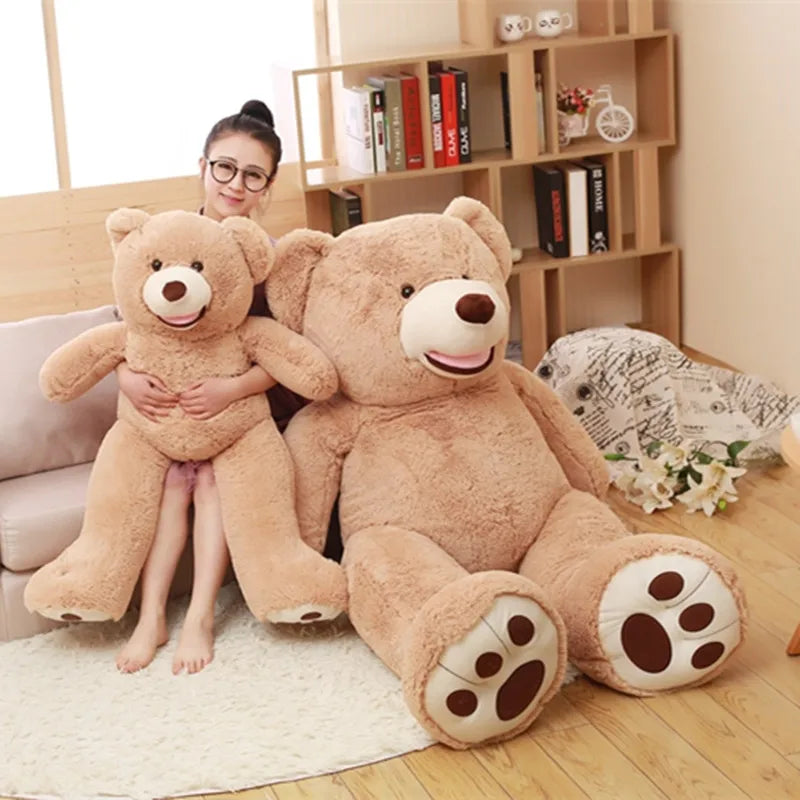 100-260Cm Cheap Unstuffed America Giant Bear Plush Toy Soft Bear Skin Birthday Valentine'S Gifts for Girl Kid'S Toy